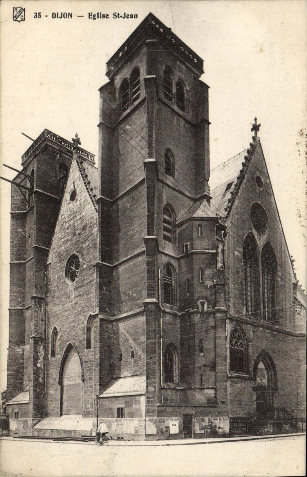 CPA Dijon eglise St Jean 