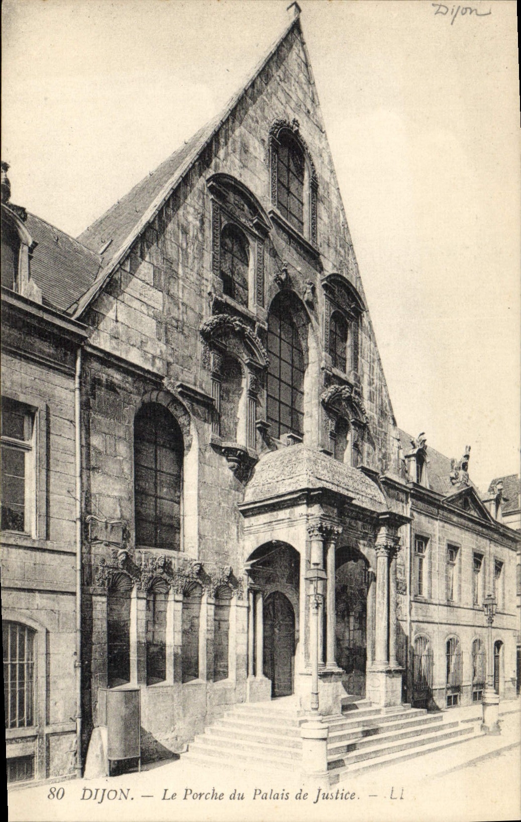CPA Dijon le Porche du palais de justice 
