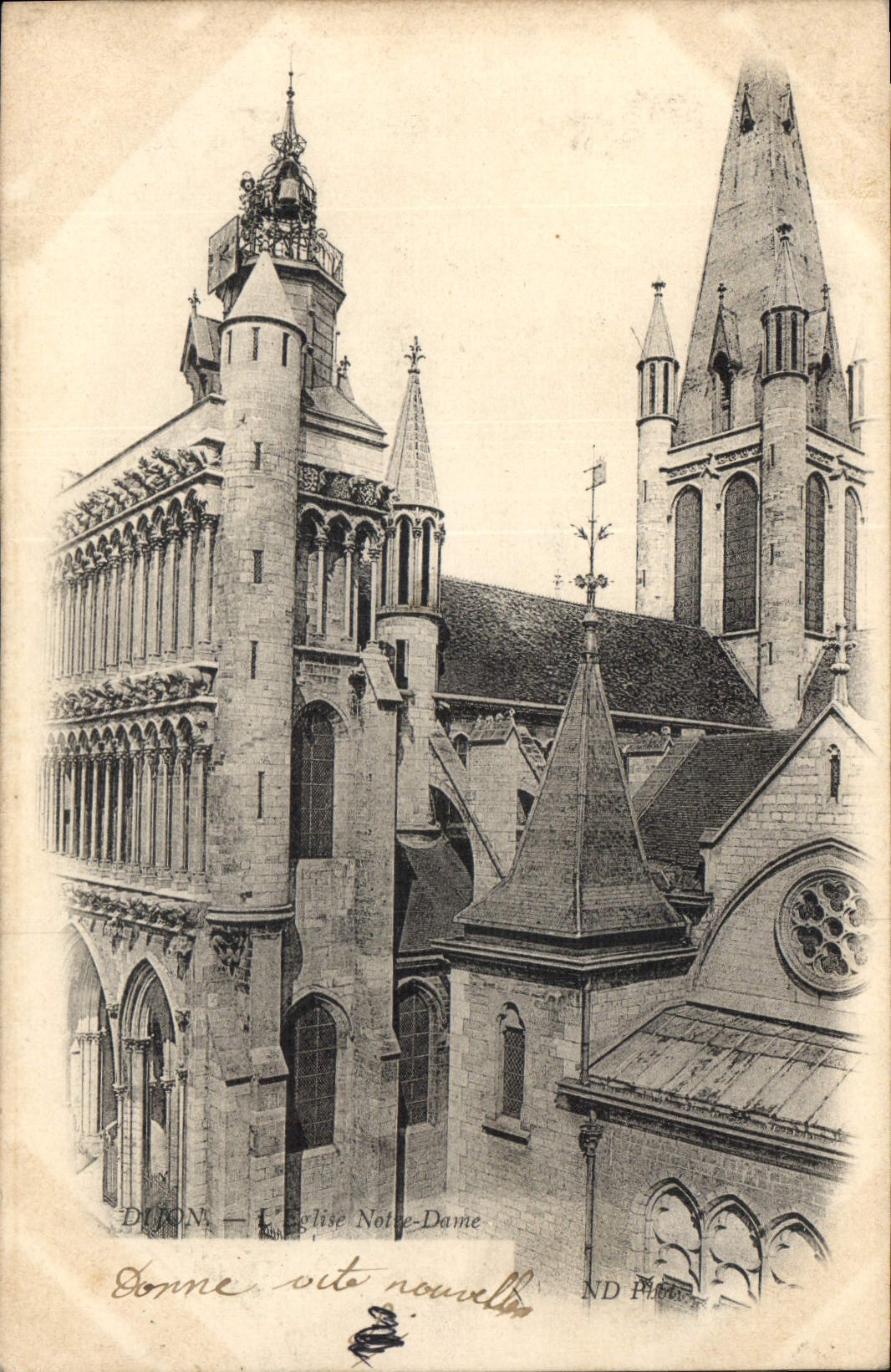 CPA Dijon l'eglise Notre Dame 
