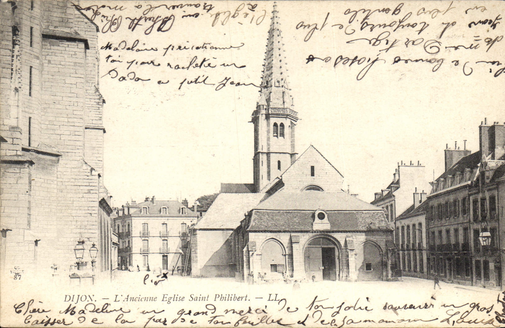 CPA Dijon l'ancienne eglise Saint Philibert