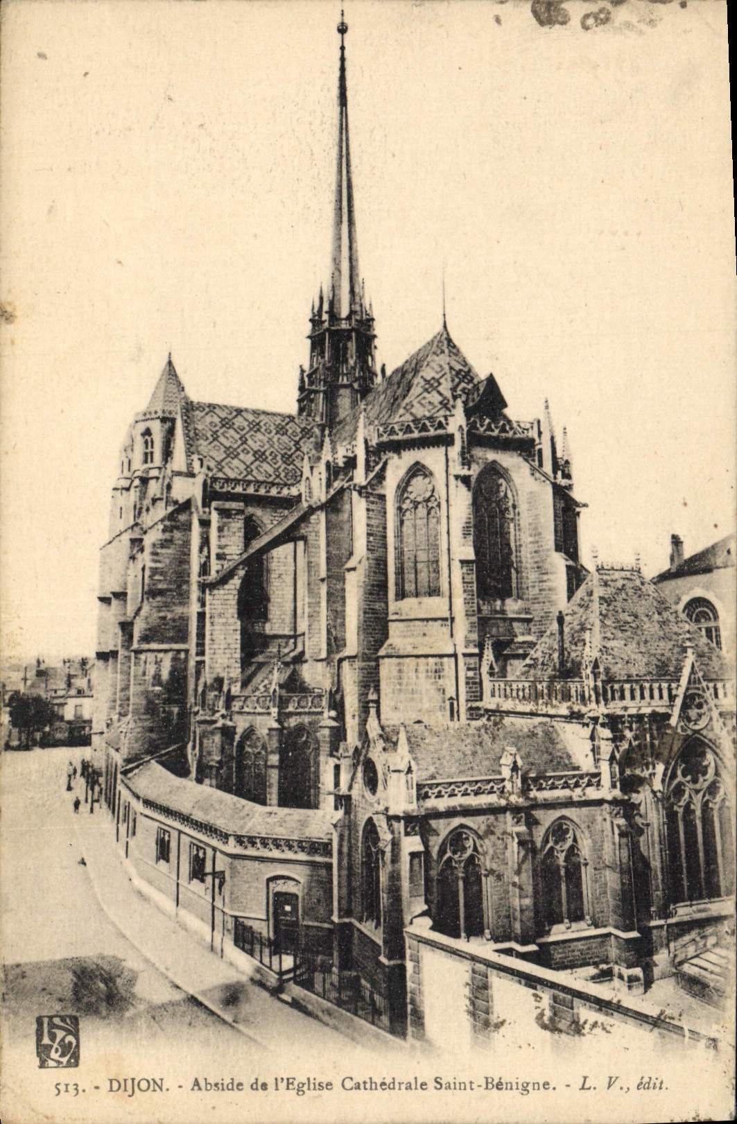CPA Dijon Abside de l'eglise Cathedrale Saint Benigne