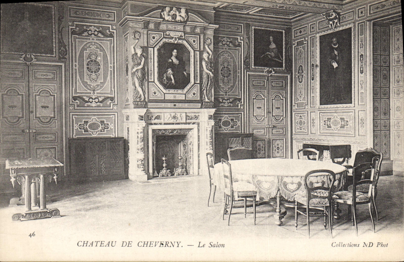 CPA Chateau de Cheverny le salon 