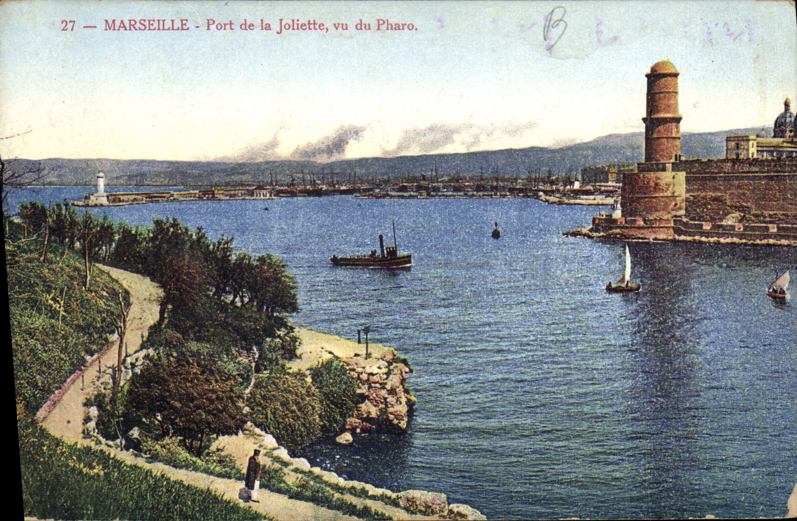 CPA Marseille porte de la Joliette vu du Pharo