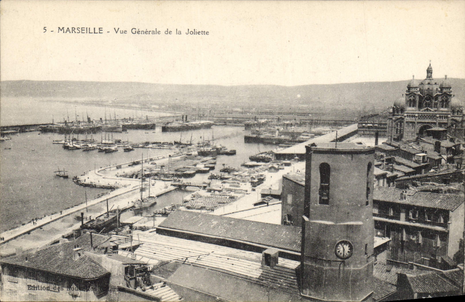 CPA Marseille vue generale de la Joliette