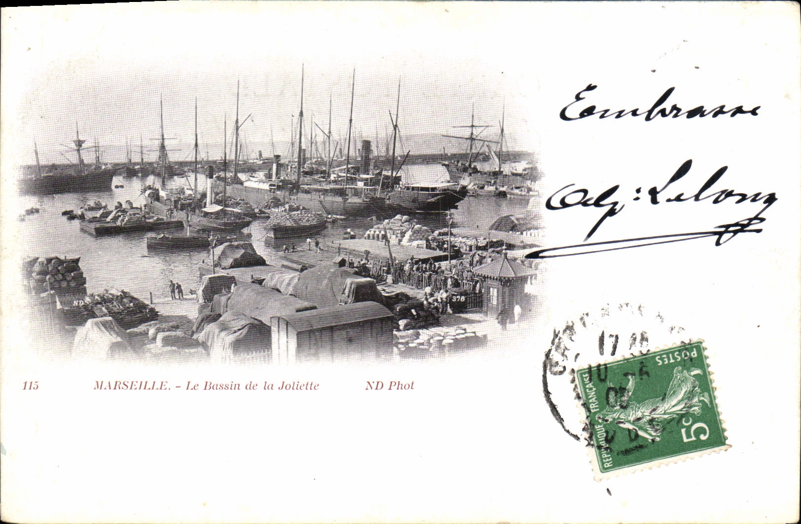 CPA Marseille le Bassin de la Joliette