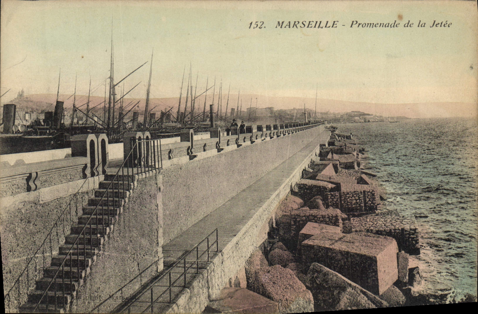 CPA Marseille Promenade de la Jetee