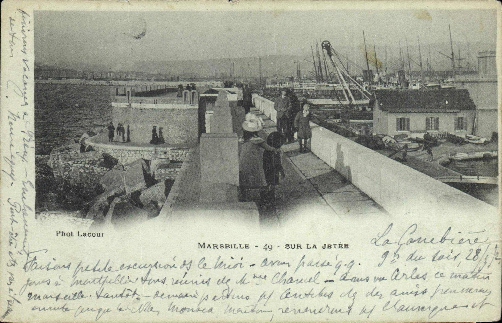 CPA Marseille sur la Jetee