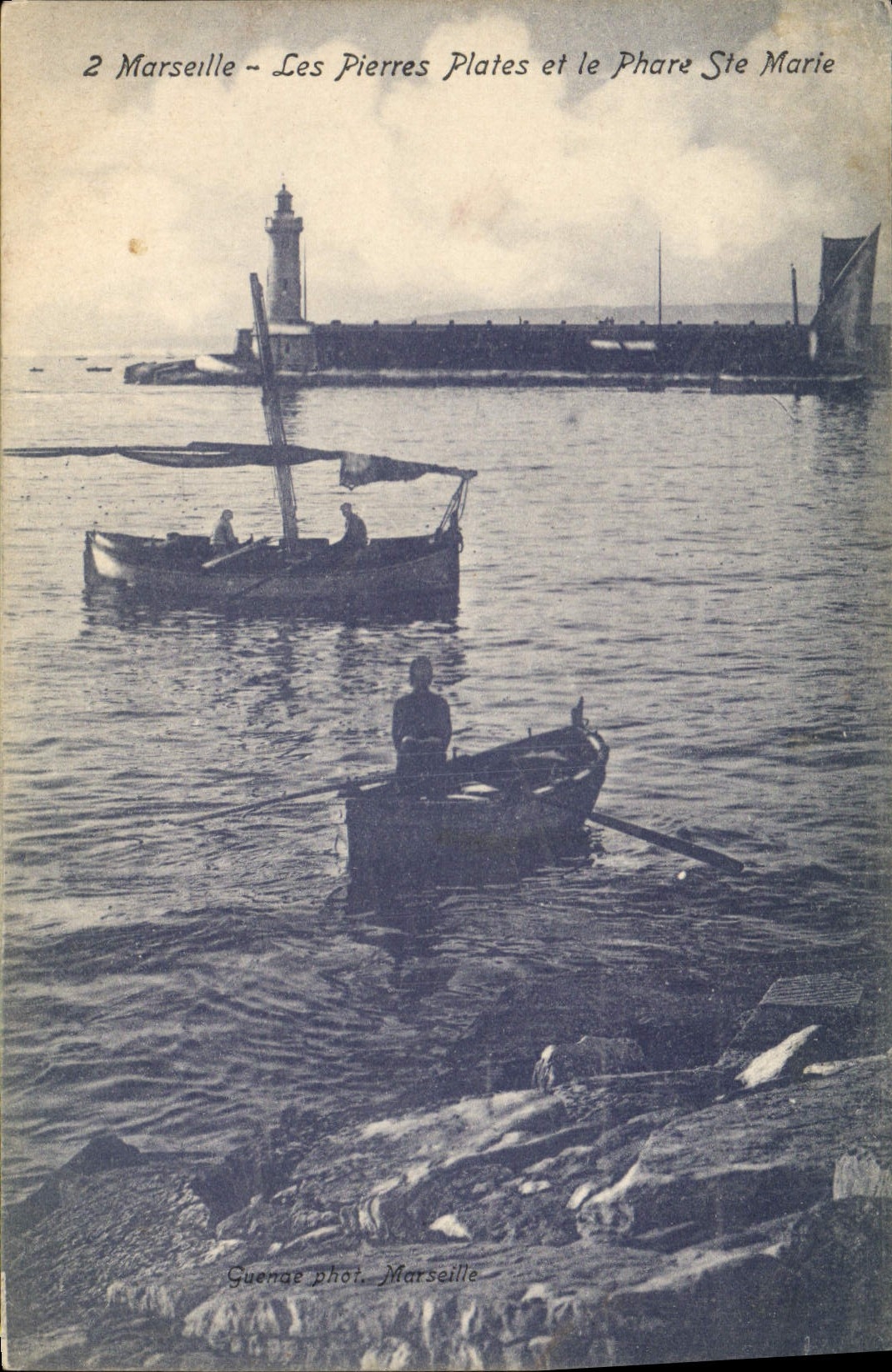 CPA Marseille les Pierres Plates et le Phare Ste Marie 