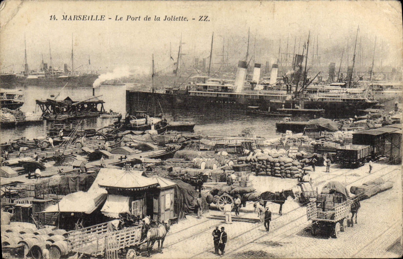 CPA Marseille le port de la Joliette