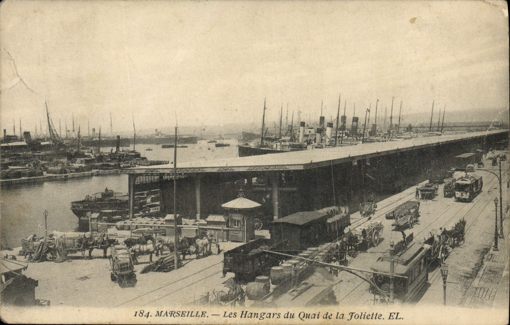 CPA Marseille les Hangars du Quai de la Joliette