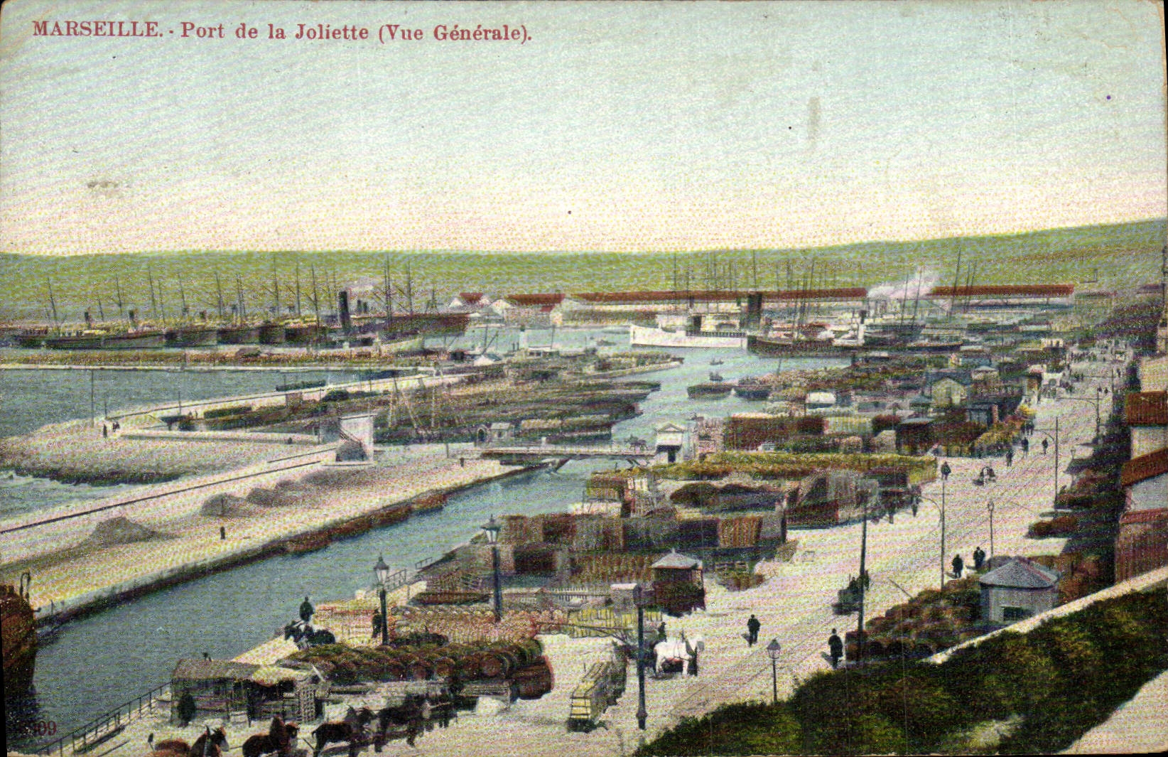 CPA Marseille port de la Joliette vue generale