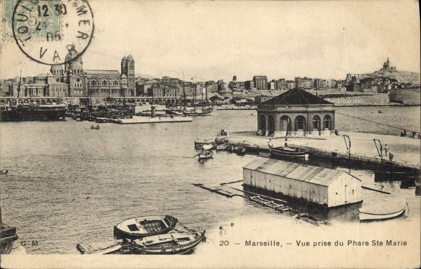 CPA Marseille vue prise du Phare Ste Marie