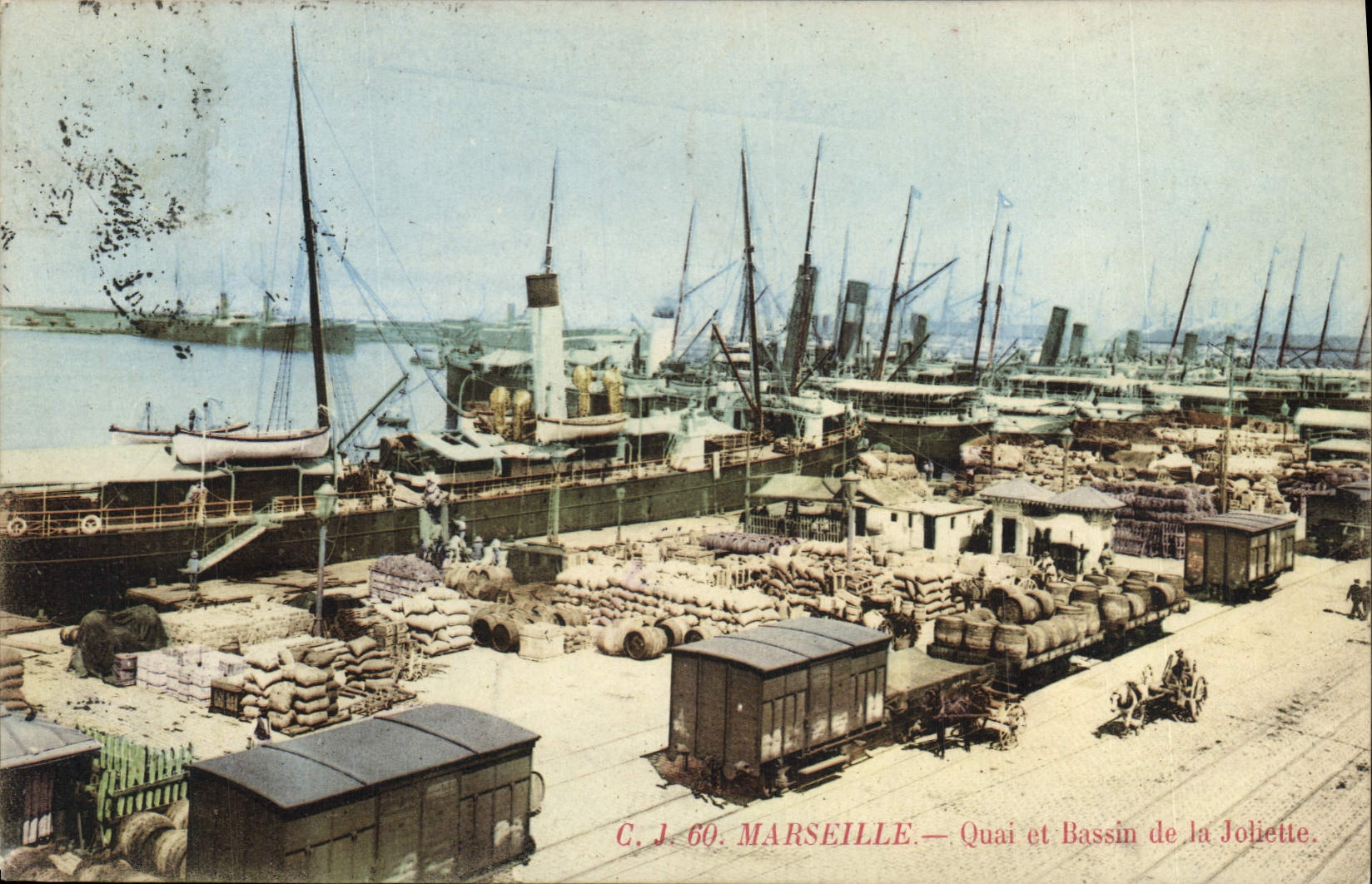 CPA Marseille Quai et bassin de la Joliette
