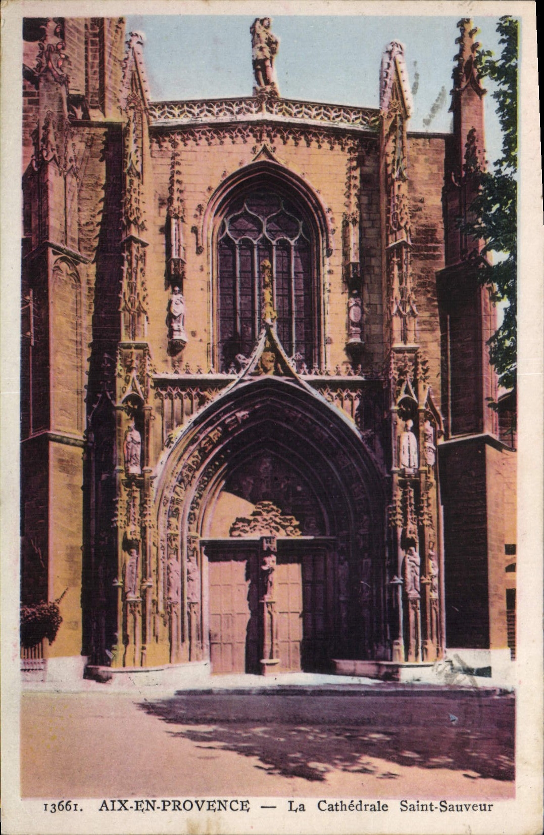 CPA Aix en Provence la cathedrale Saint Sauveur 