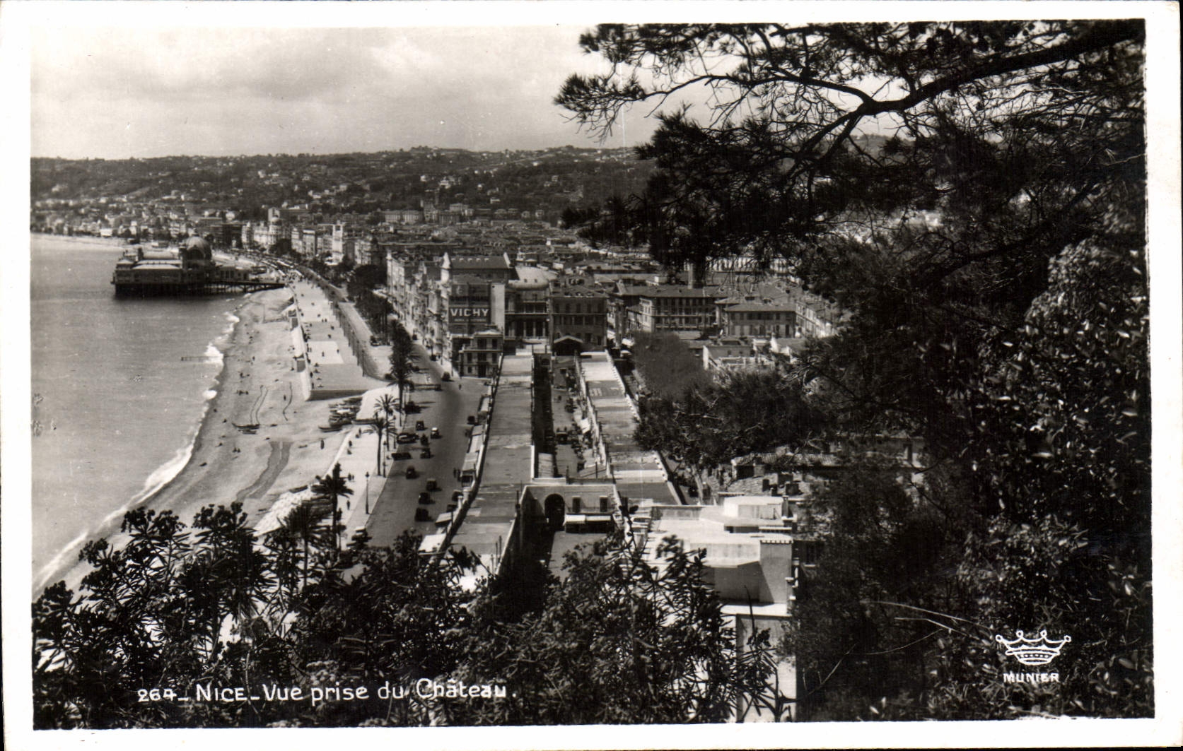 CPA Nice vue prise du chateau 