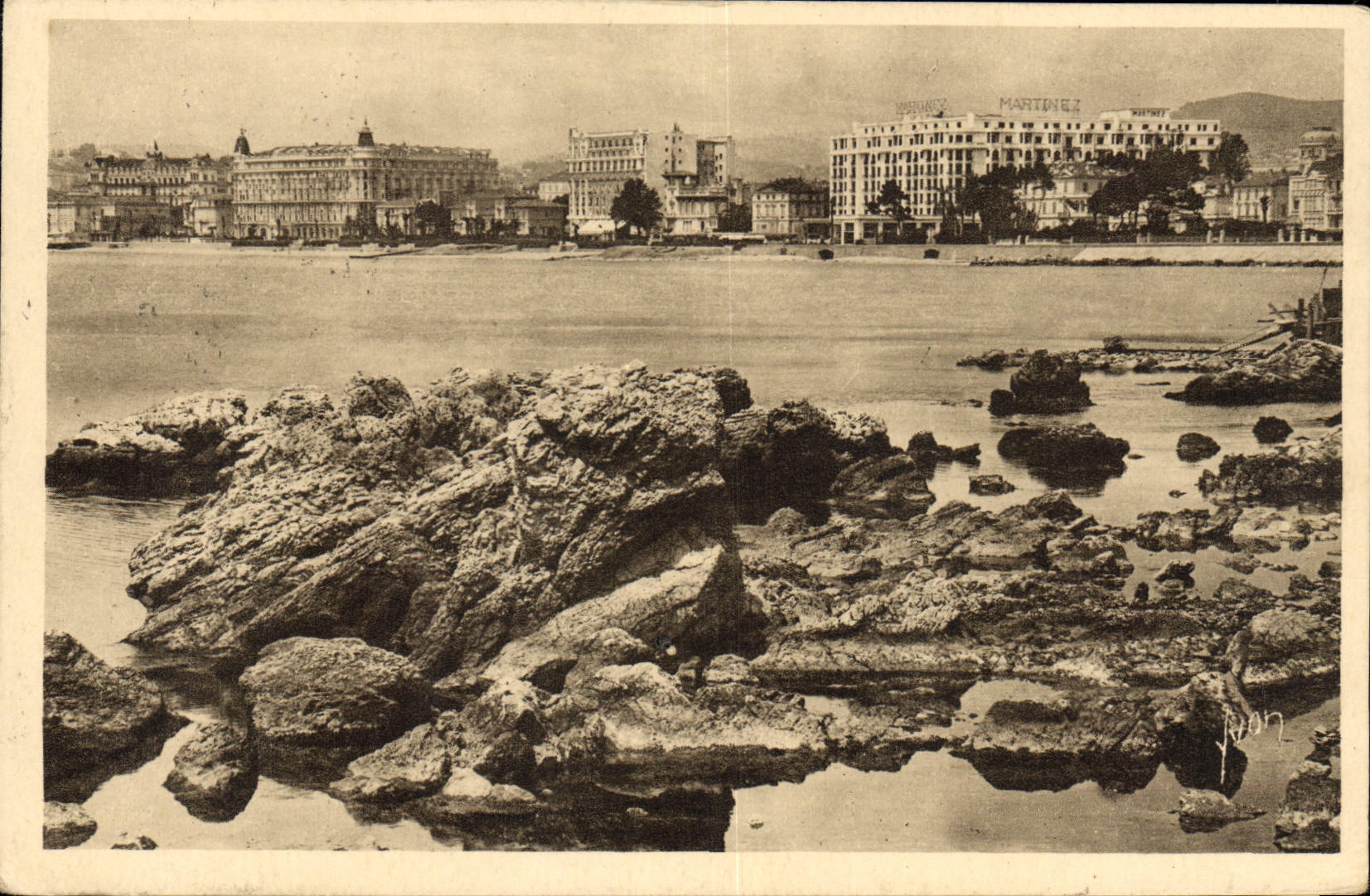 CPA Cote d'Azur Cannes Alpes Maritimes les hotels vue du Palm Beach Casino