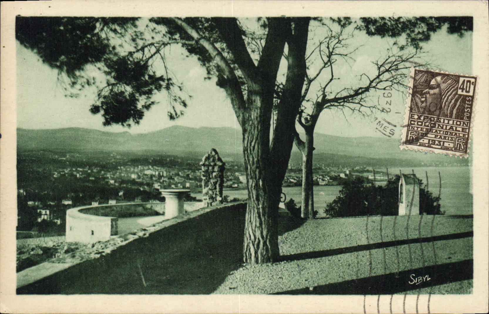 CPA Antibes vu du mont de la Garoupe 