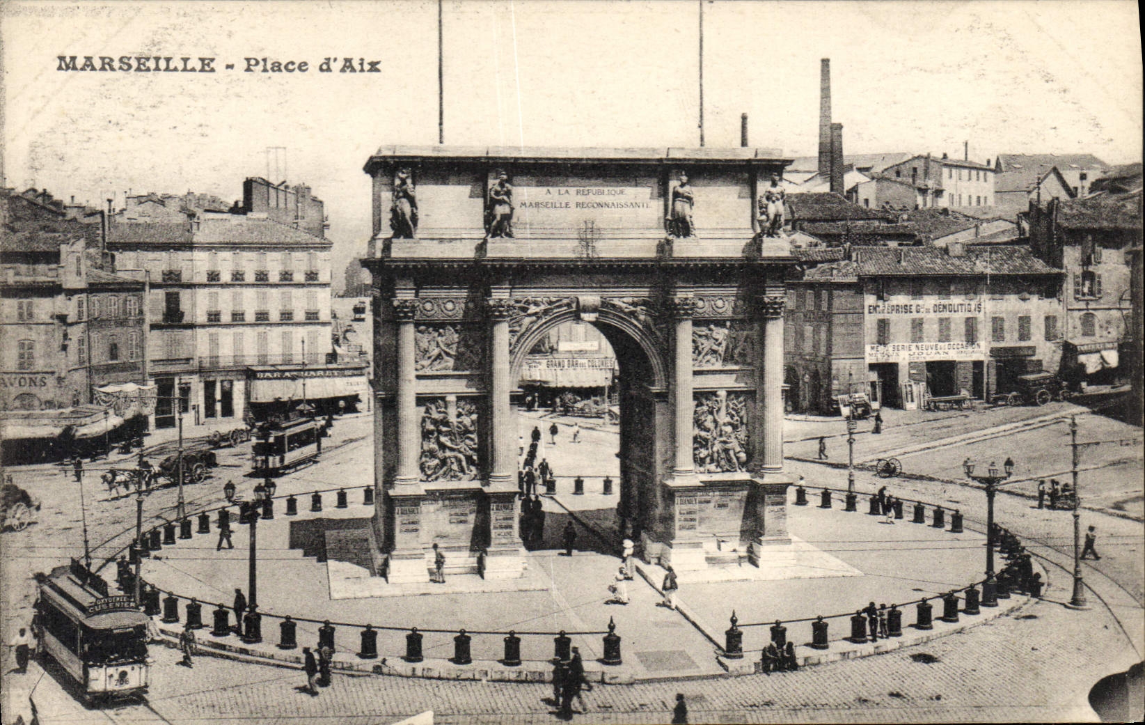 CPA Marseille place d'Aix 