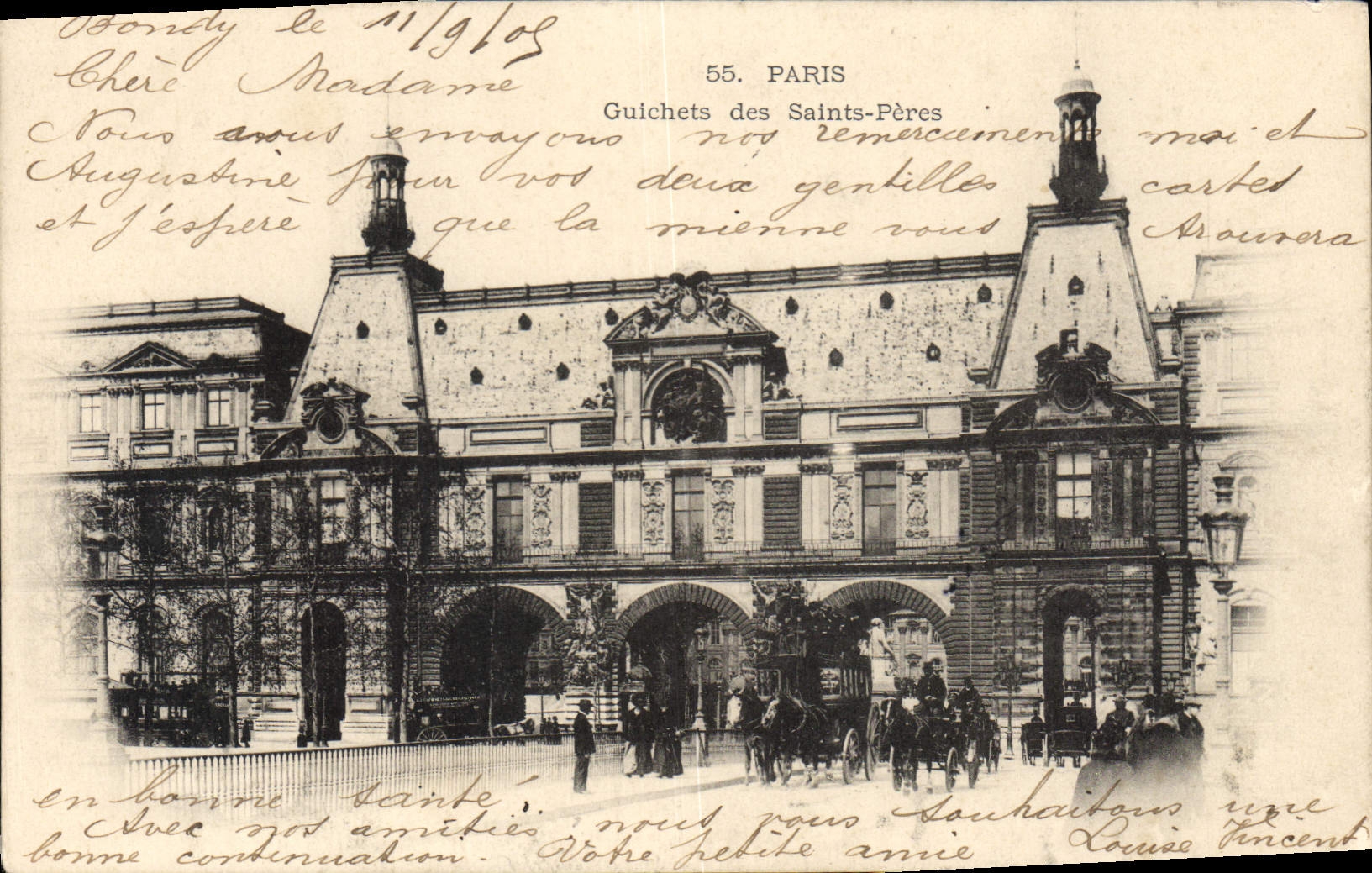 CPA Paris Guichets des Saints Peres 