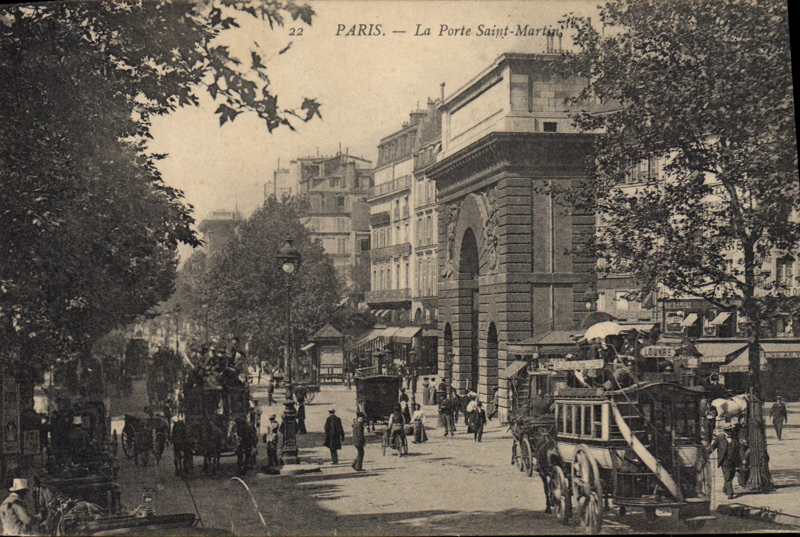 CPA Paris la porte Saint Martin 