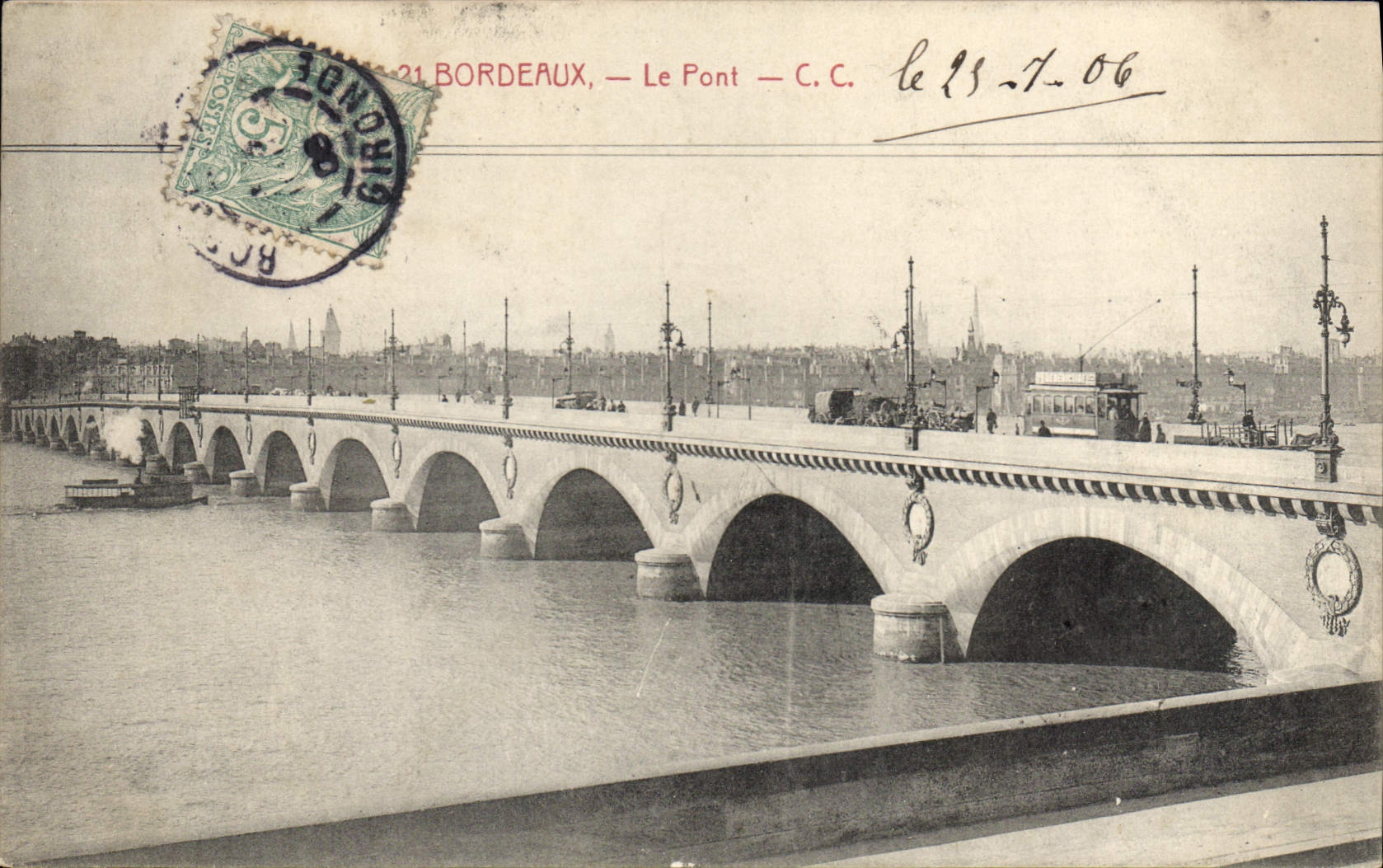 CPA Bordeaux le pont 