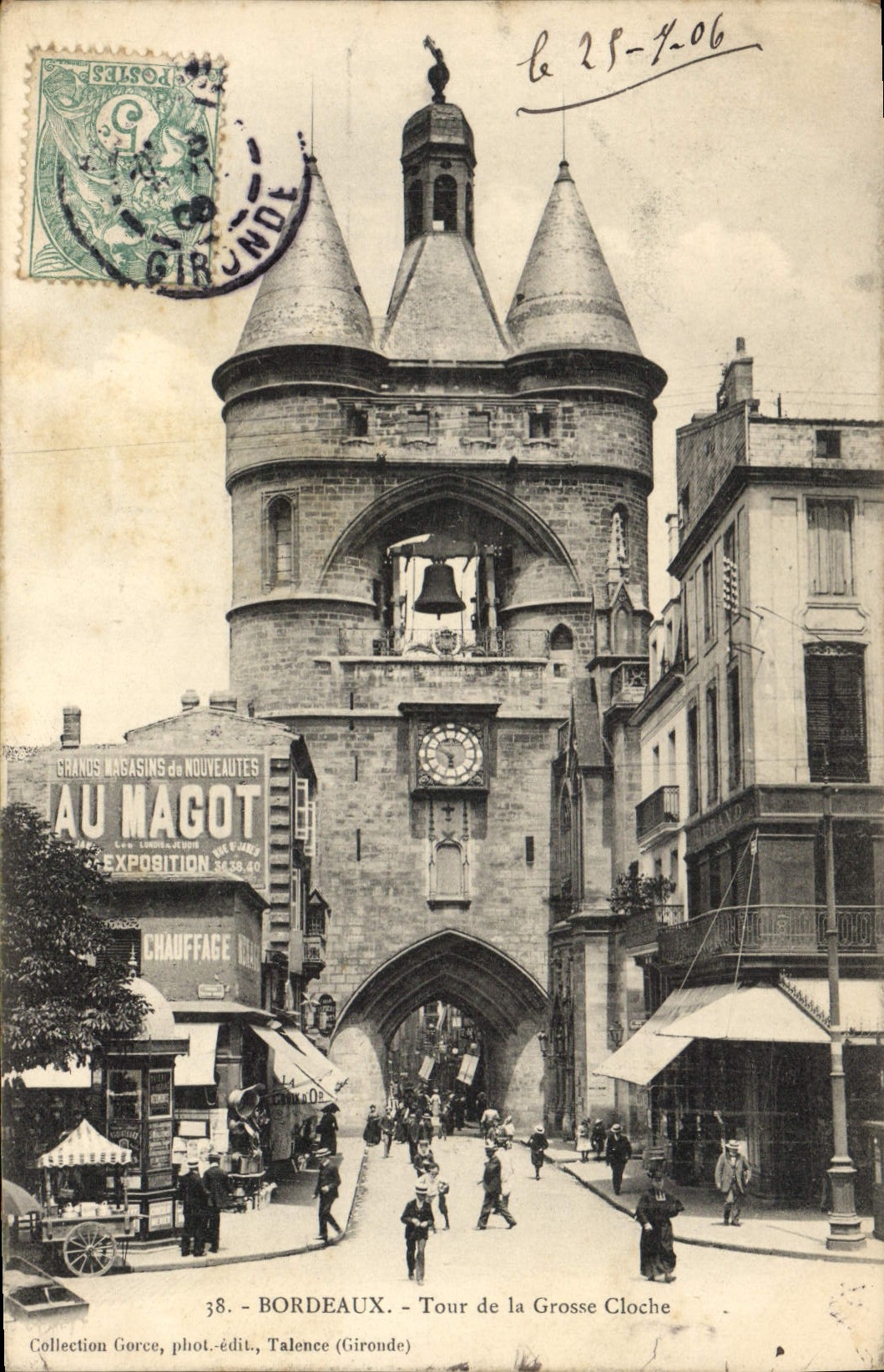 CPA Bordeaux tour de la Grosse Cloche 