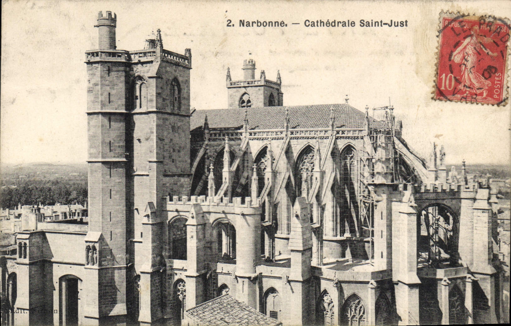 CPA Narbonne cathedrale Saint Just 