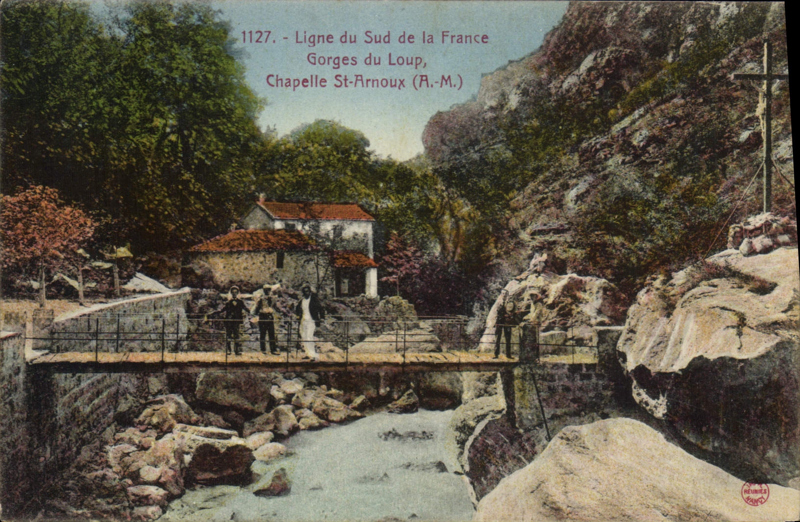 CPA Ligne du Sud de la France Gorges du loup chapelle St Arnoux A M