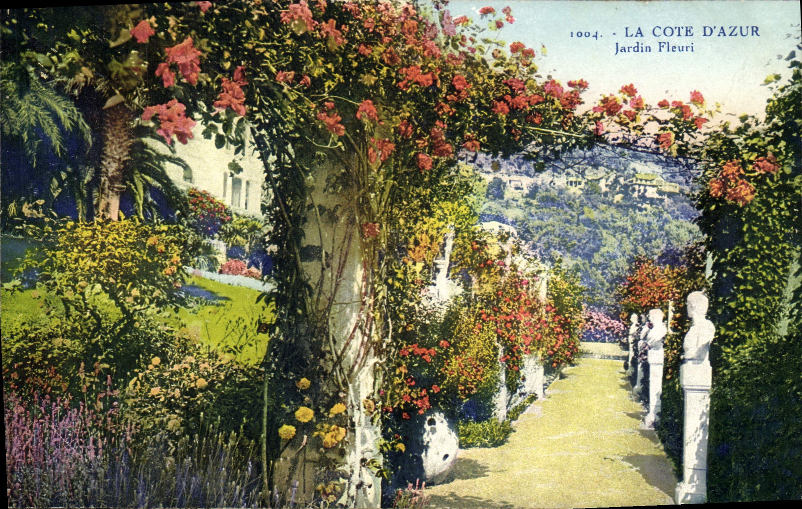 CPA La Cote d'Azur jardin Fleuri