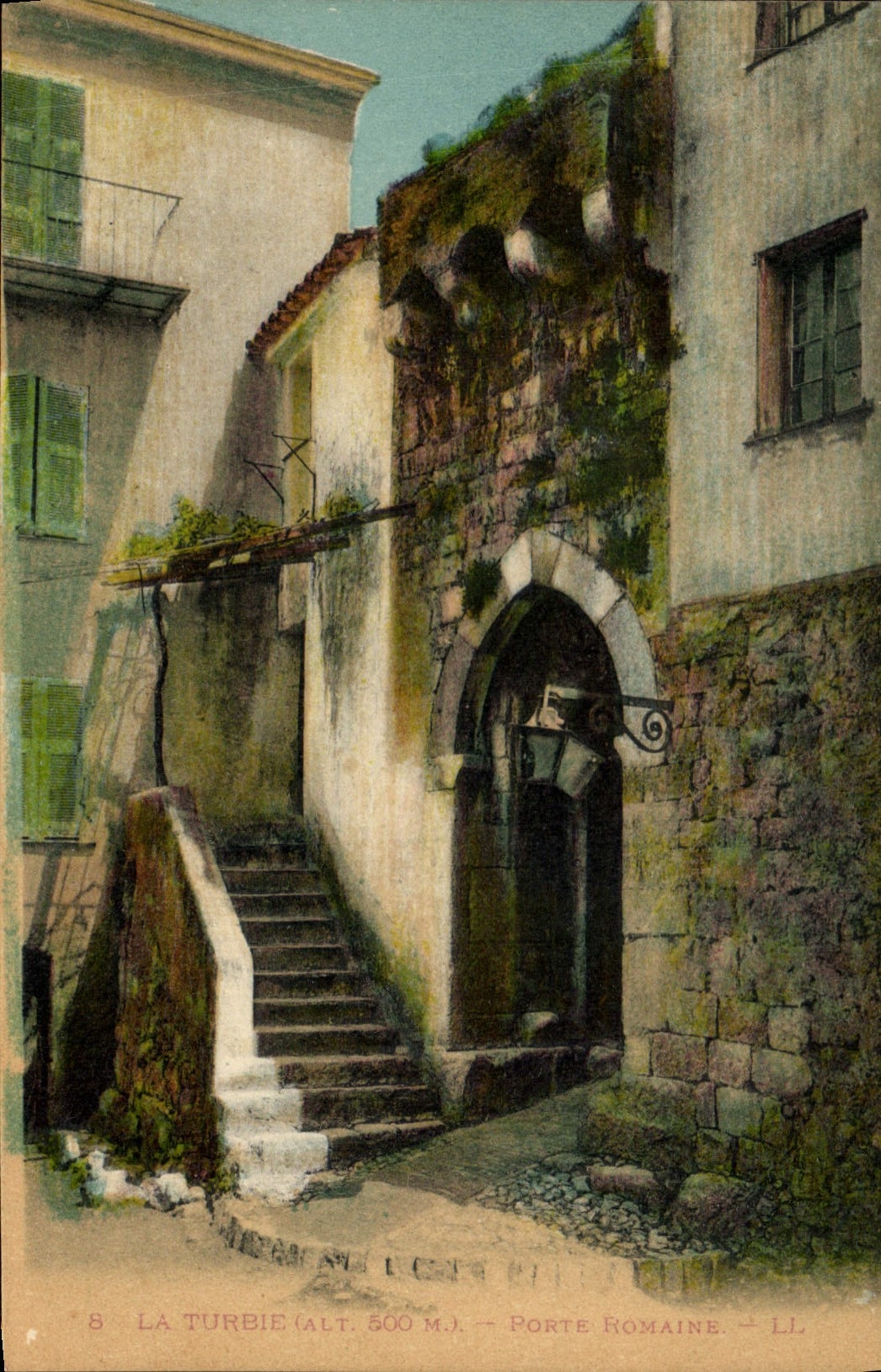 CPA La Turbie Porte Romaine 