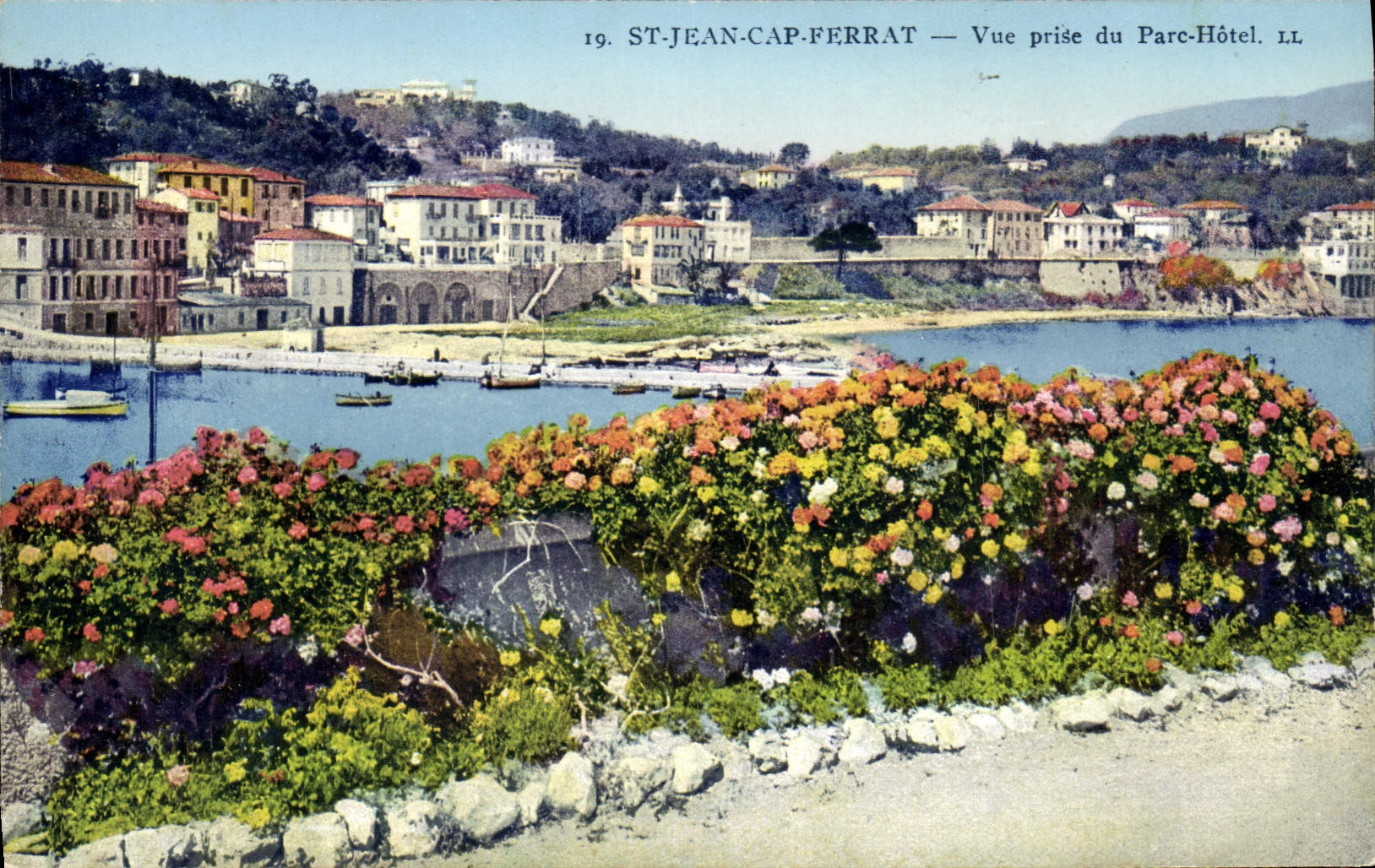 CPA St Jean Cap Ferrat vue prise du parc hotel 
