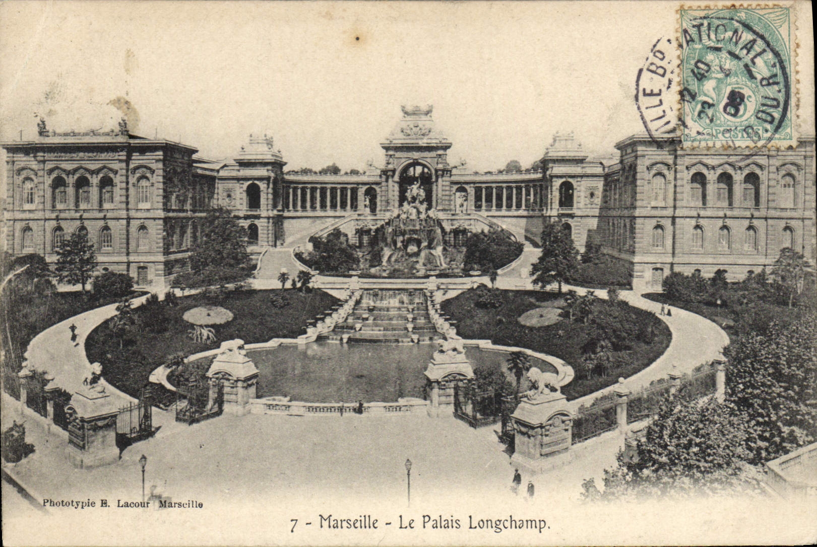 CPA Marseille Le Palais Longchamp 