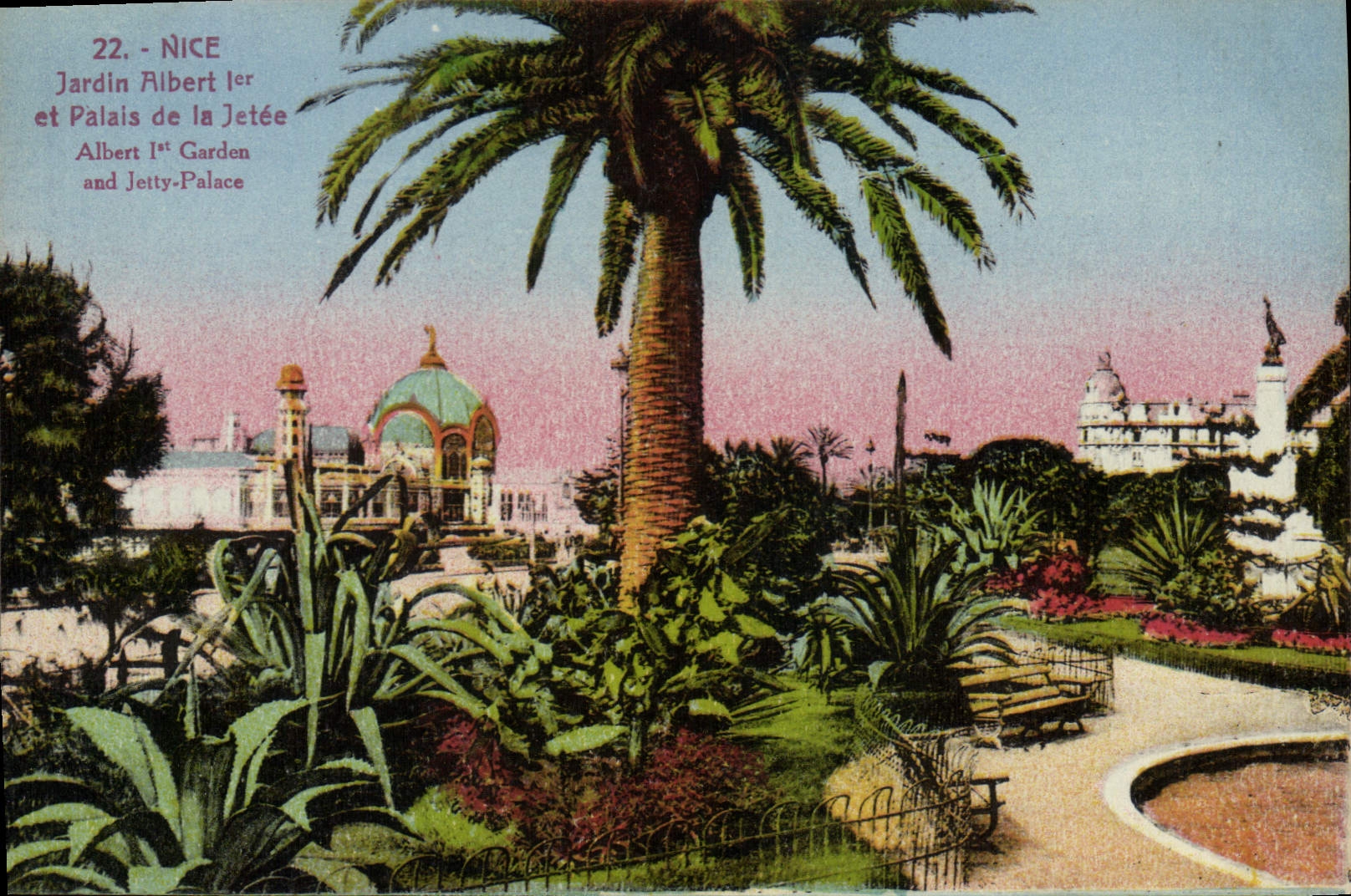 CPA Nice Jardin Albert I et Palais de la Jetee 