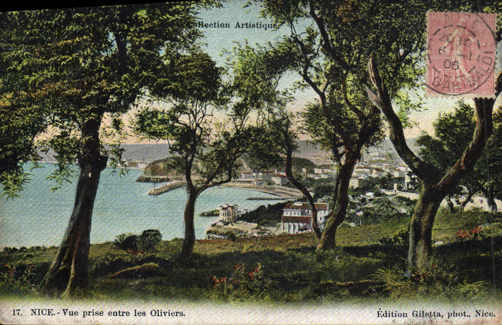 CPA Nice Vue prise entre les Olivers 