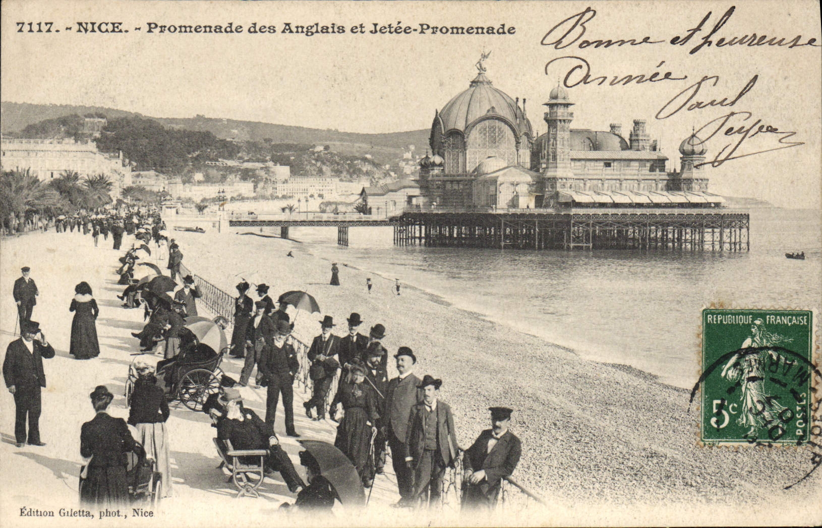 CPA Nice Promenade des Anglais et Jetee Promenade 