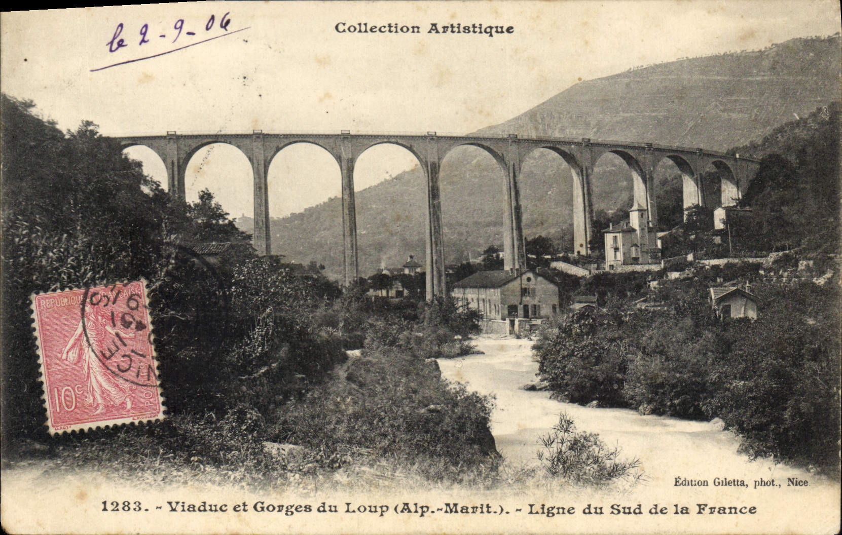 CPA Viaduc et Gorges du Loup A M Ligne du Sud de la France