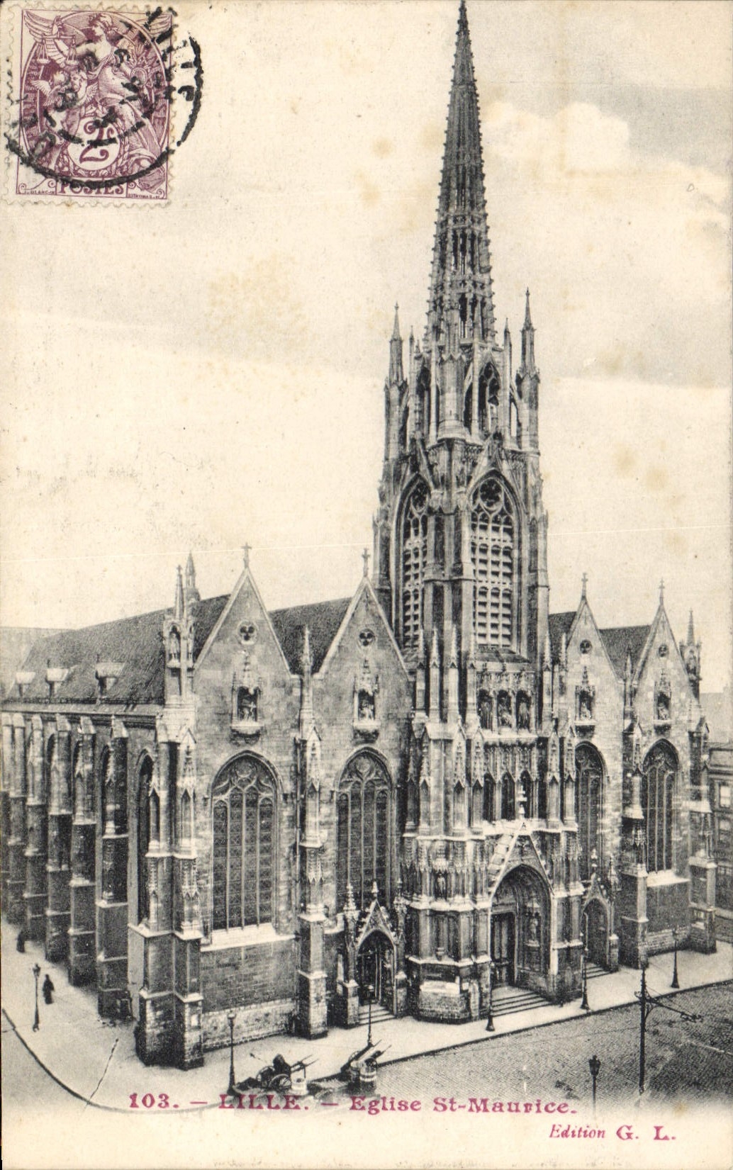 CPA Lille Eglise St Maurice 