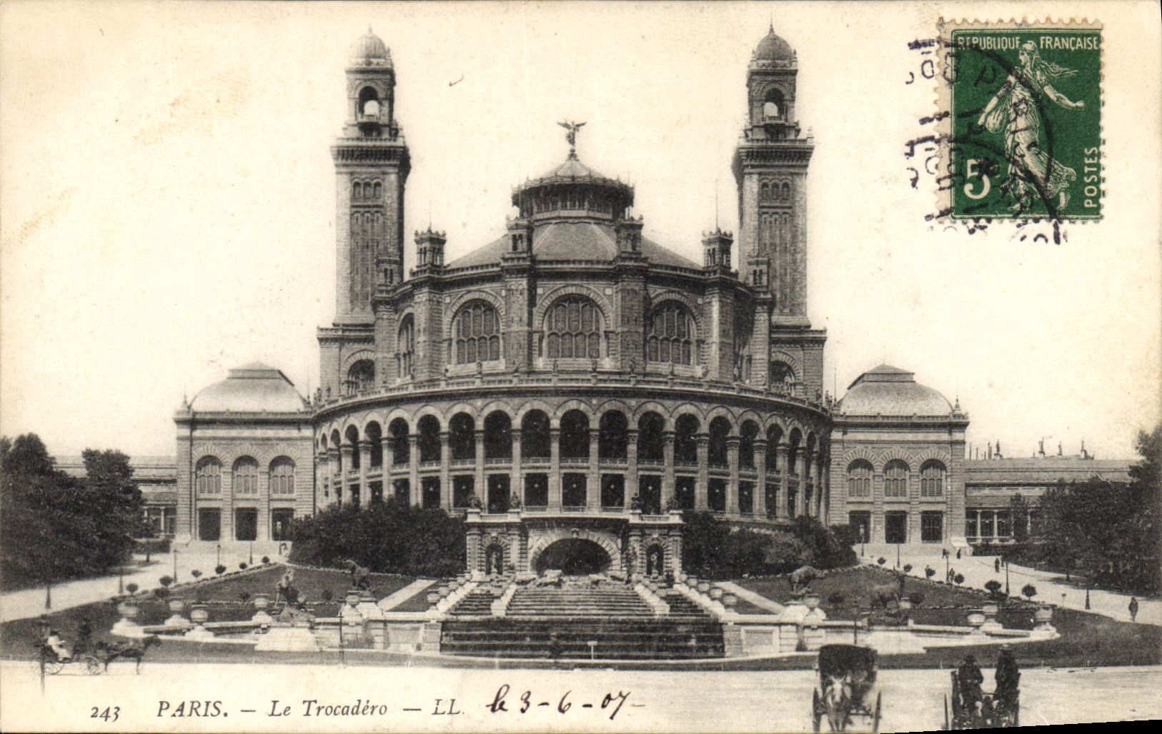 CPA Paris le Trocadero