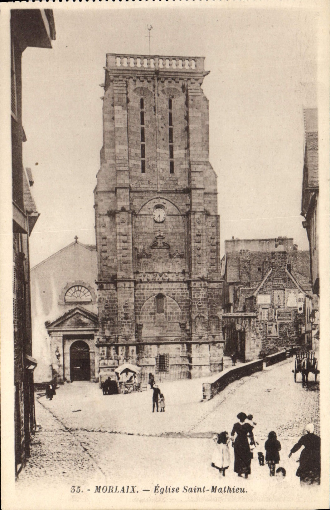 CPA Morlaix Eglise St Mathieu 
