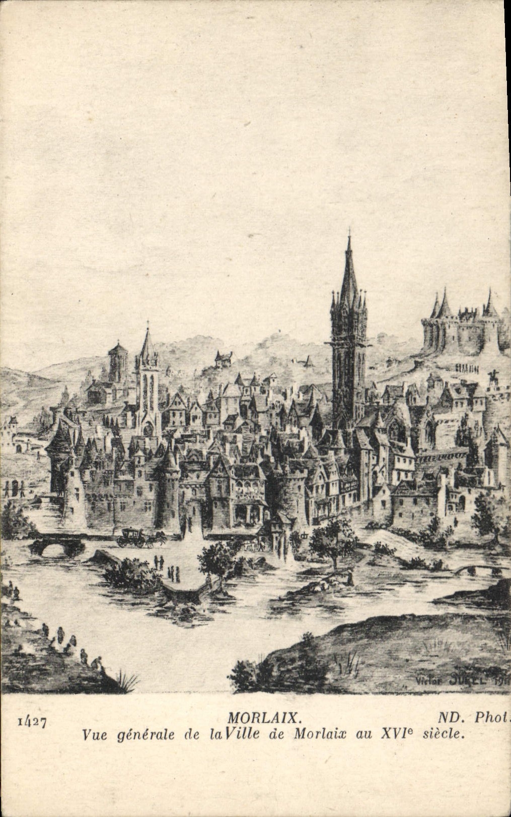 CPA Morlaix Vue generale de la Ville de Morlaix 