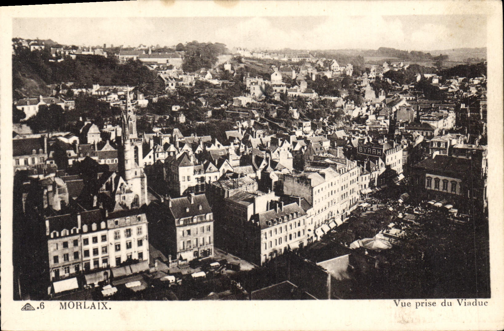 CPA Morlaix Vue prise du Viaduc 