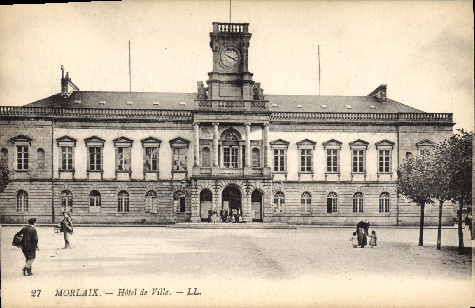 CPA Morlaix Hotel de Ville 