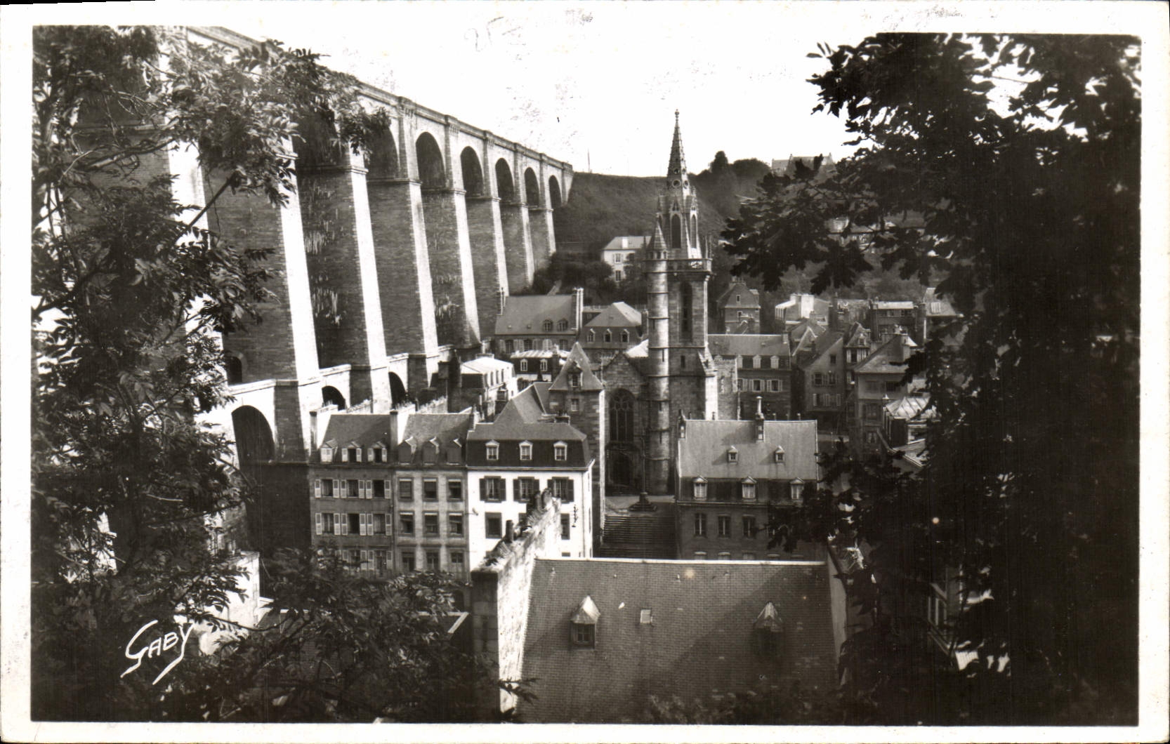 CPA Morlaix Le Viaduc et vue panoramique sur Ste Melaine 