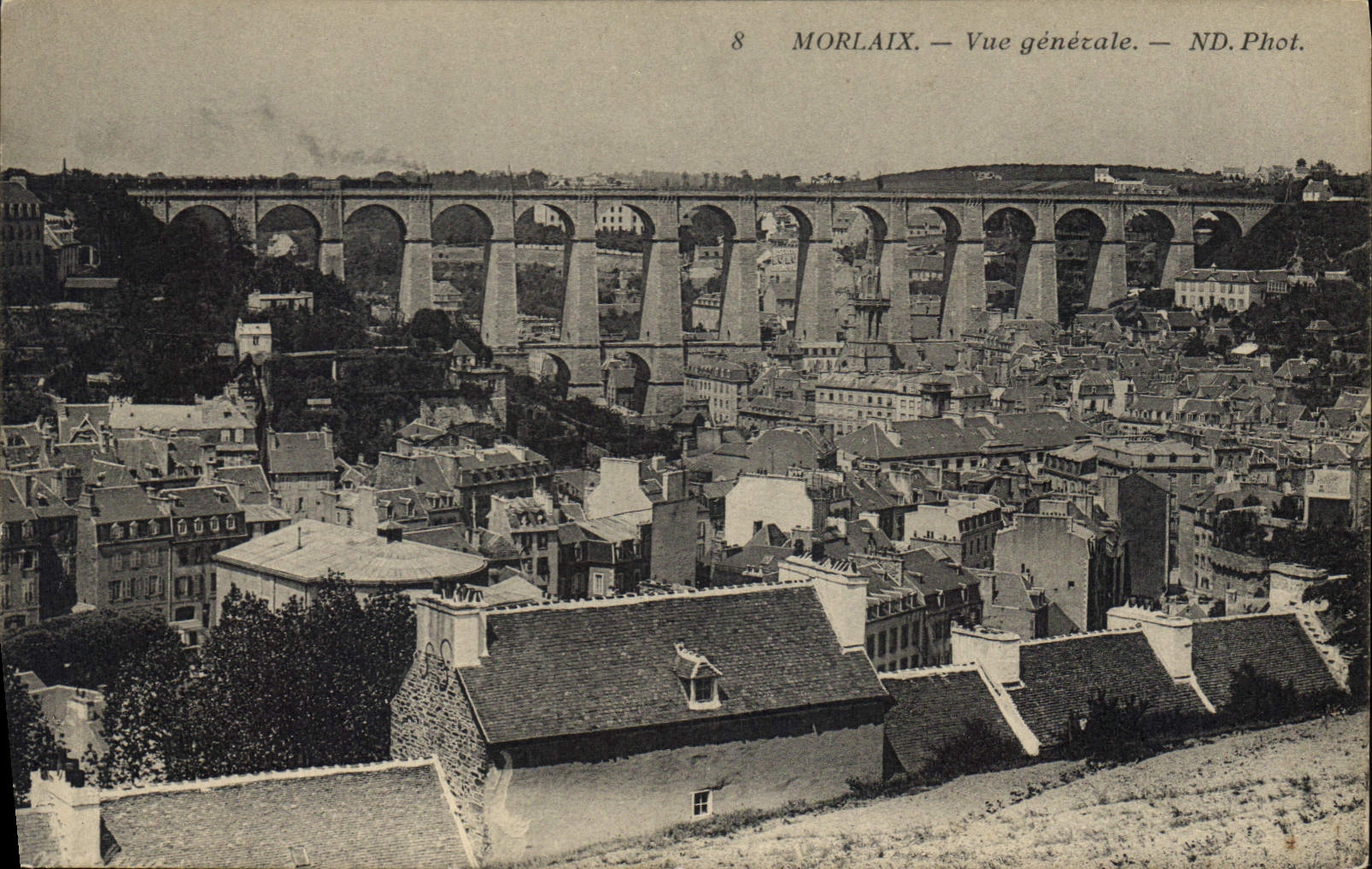 CPA Morlaix Vue generale 