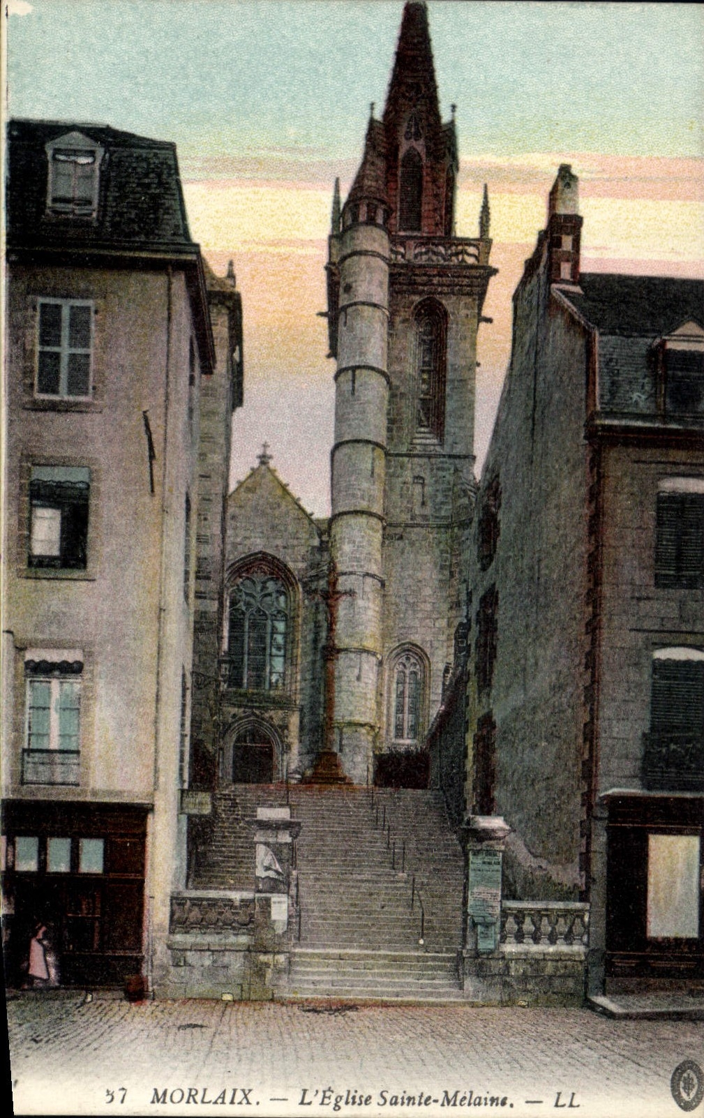 CPA Morlaix L'Eglise Ste Melaine 