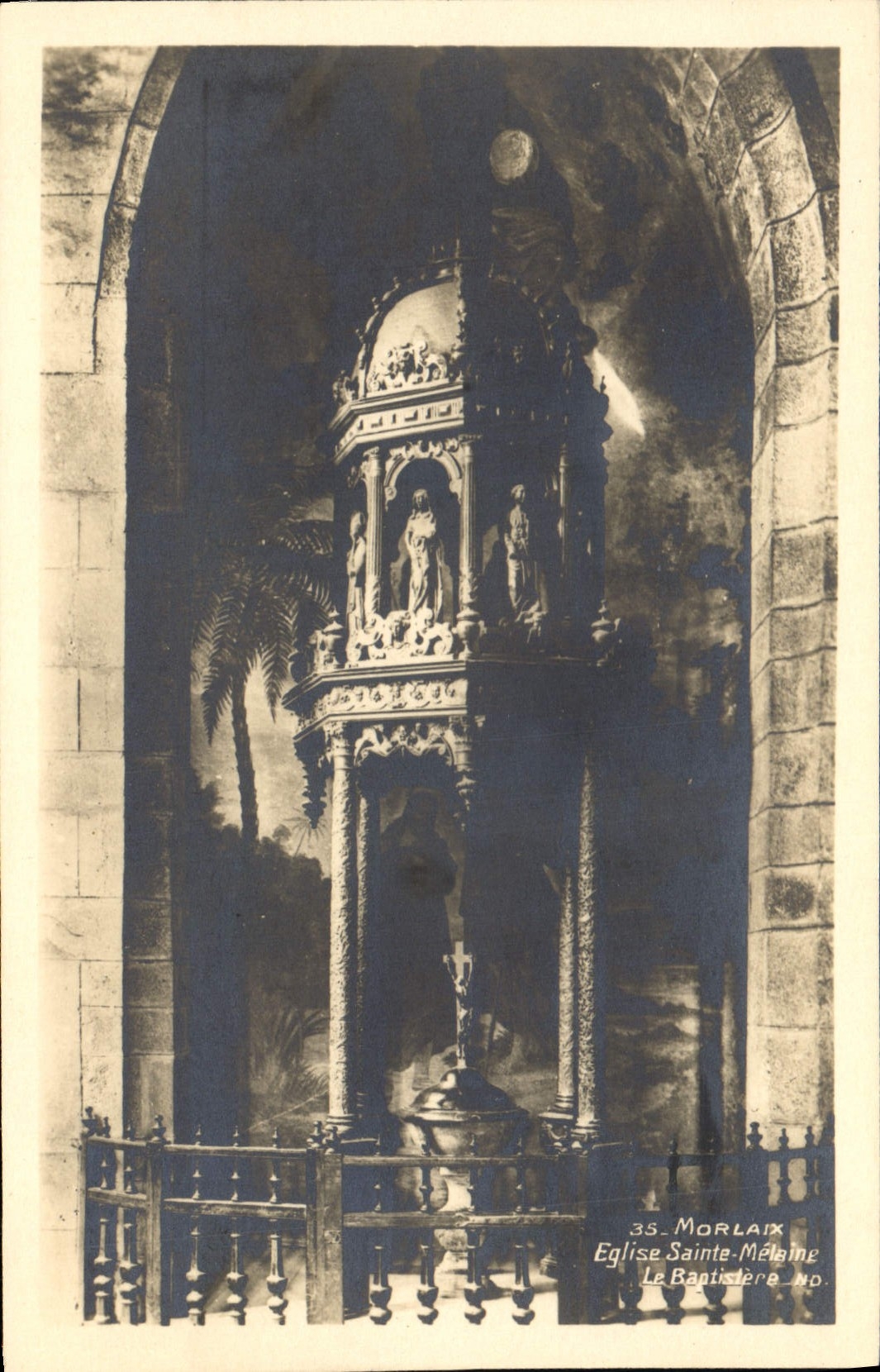 CPA Morlaix Eglise Sainte Melaine 