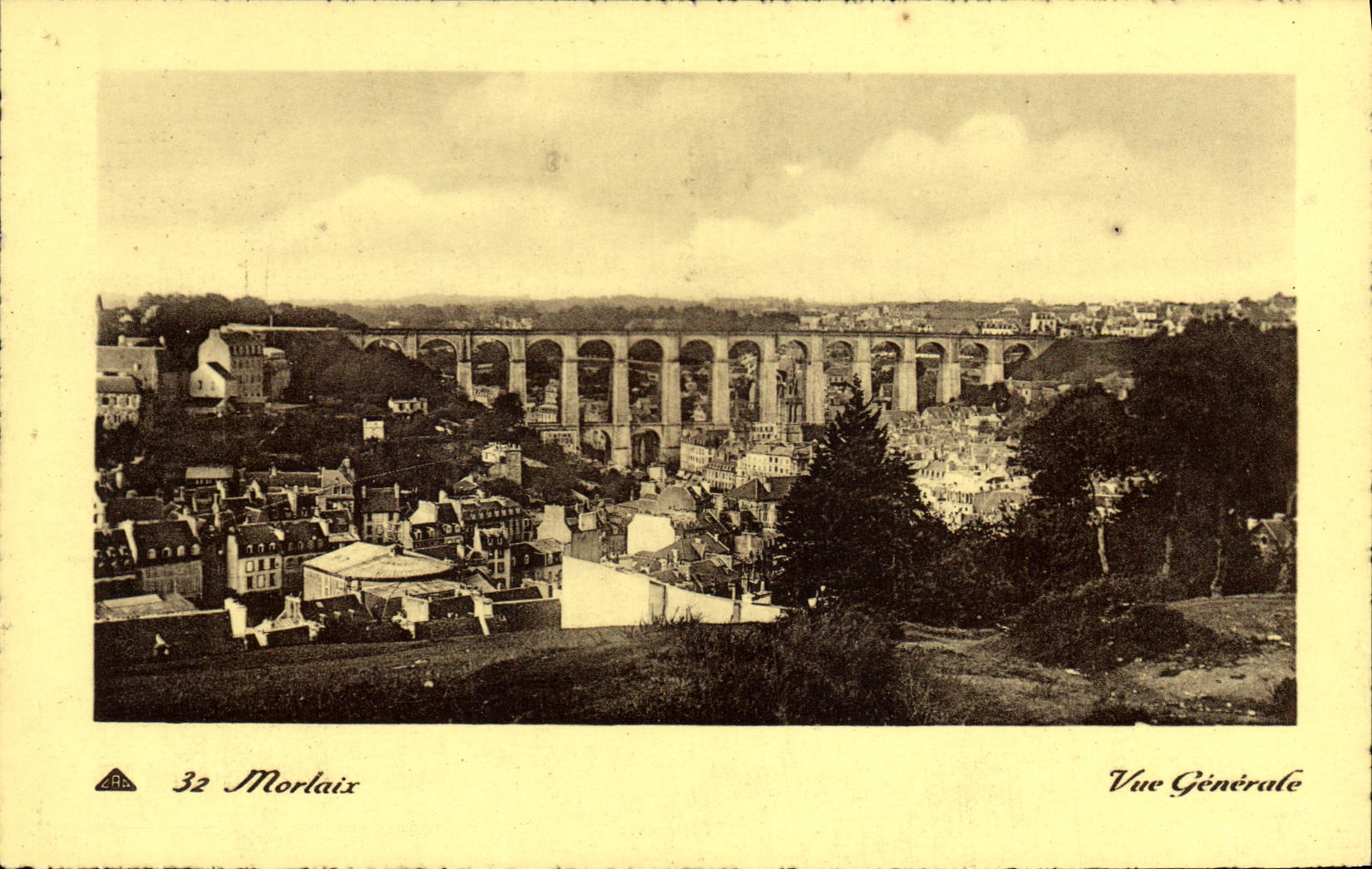 CPA Morlaix Vue Generale 