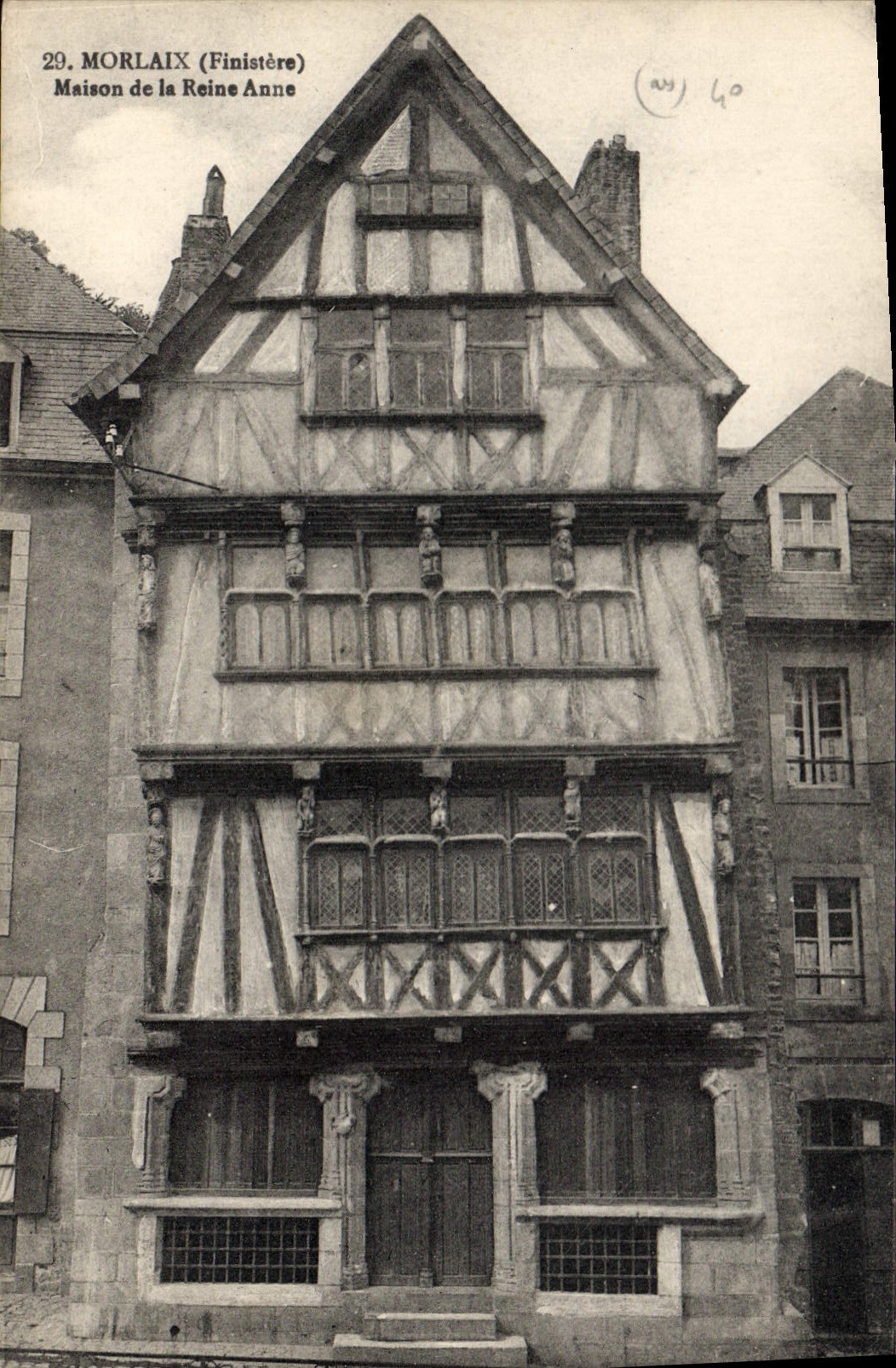 CPA Morlaix Finistere Maison de la Reine Anne 