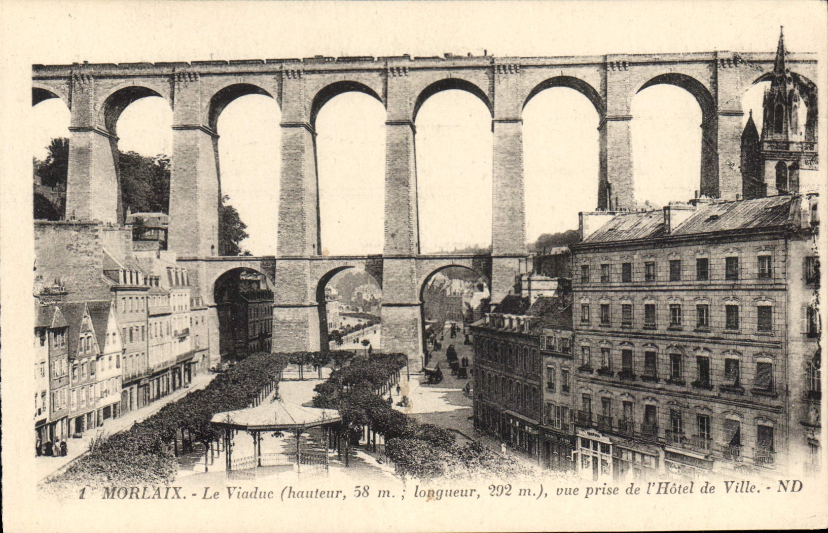 CPA Morlaix Le Viaduc Hauteur 