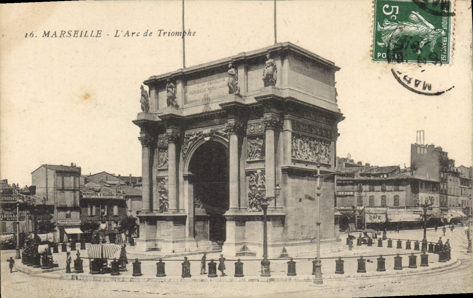 CPA Marseille l'Arc de Triomphe 